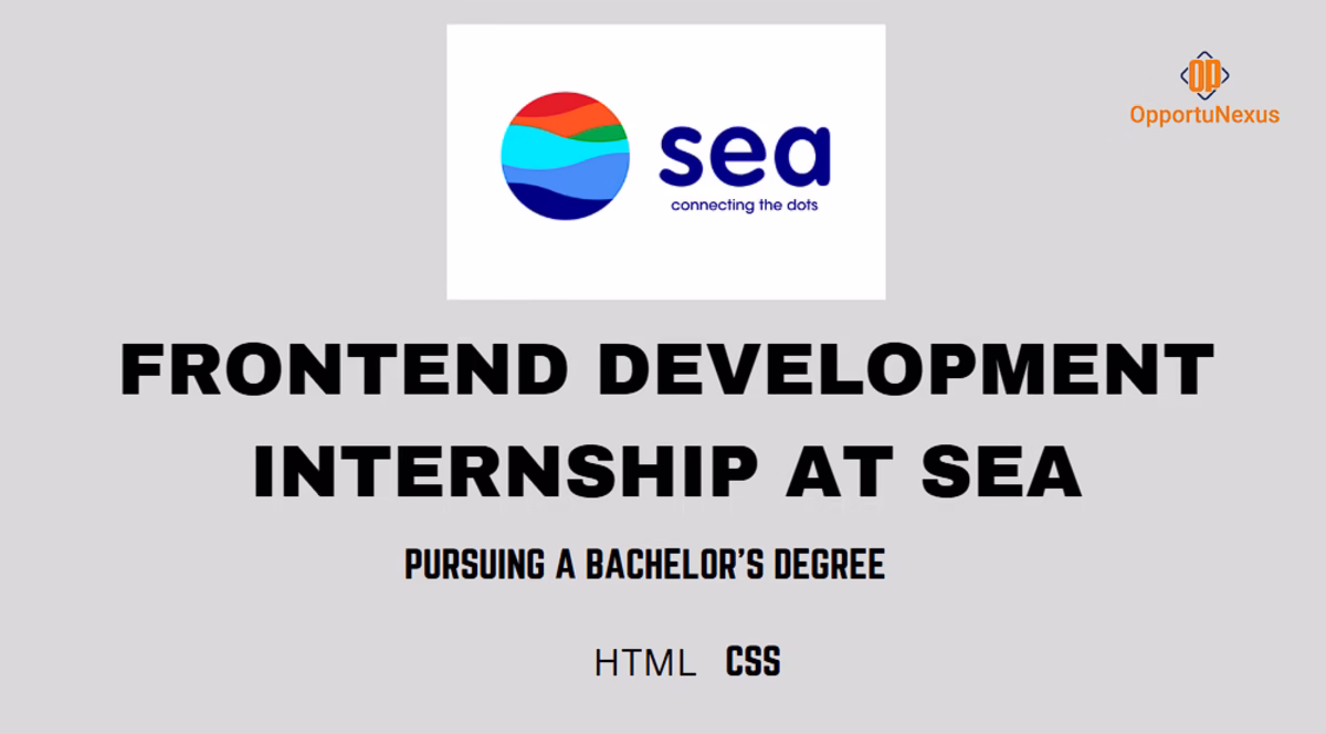 Frontend Development Internship at Sea image