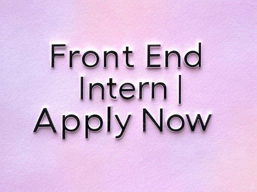 Front End Intern