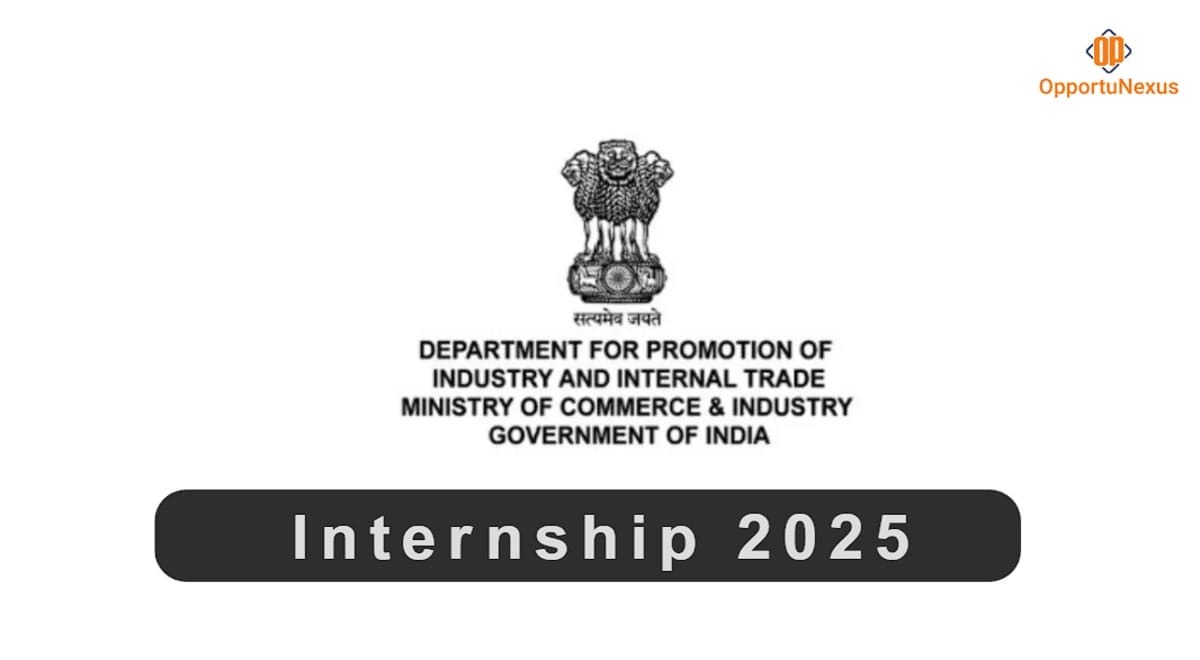 DPIIT Internship 2025 [Stipend ₹10,000/month]: Apply by 30th April