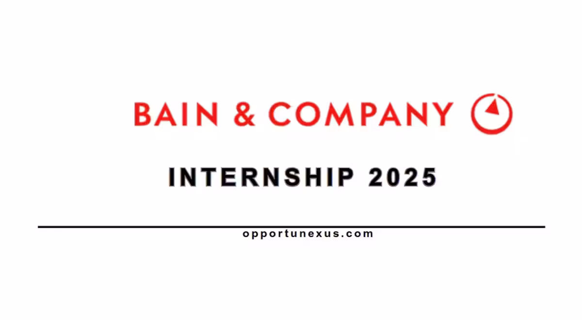 Human Resources Internship at Bain & Company 2025 Apply Now