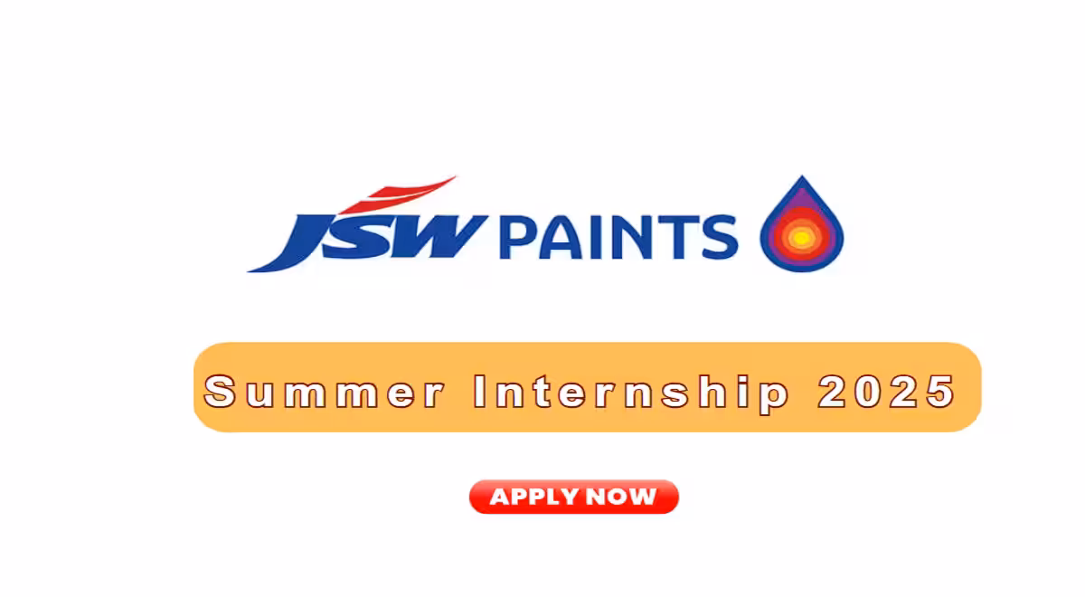 JSW Paints Summer Internship 2025 – Apply Now