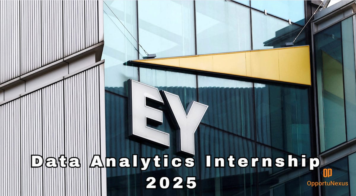 EY Data Analytics Internship 2025 India - Apply Now!