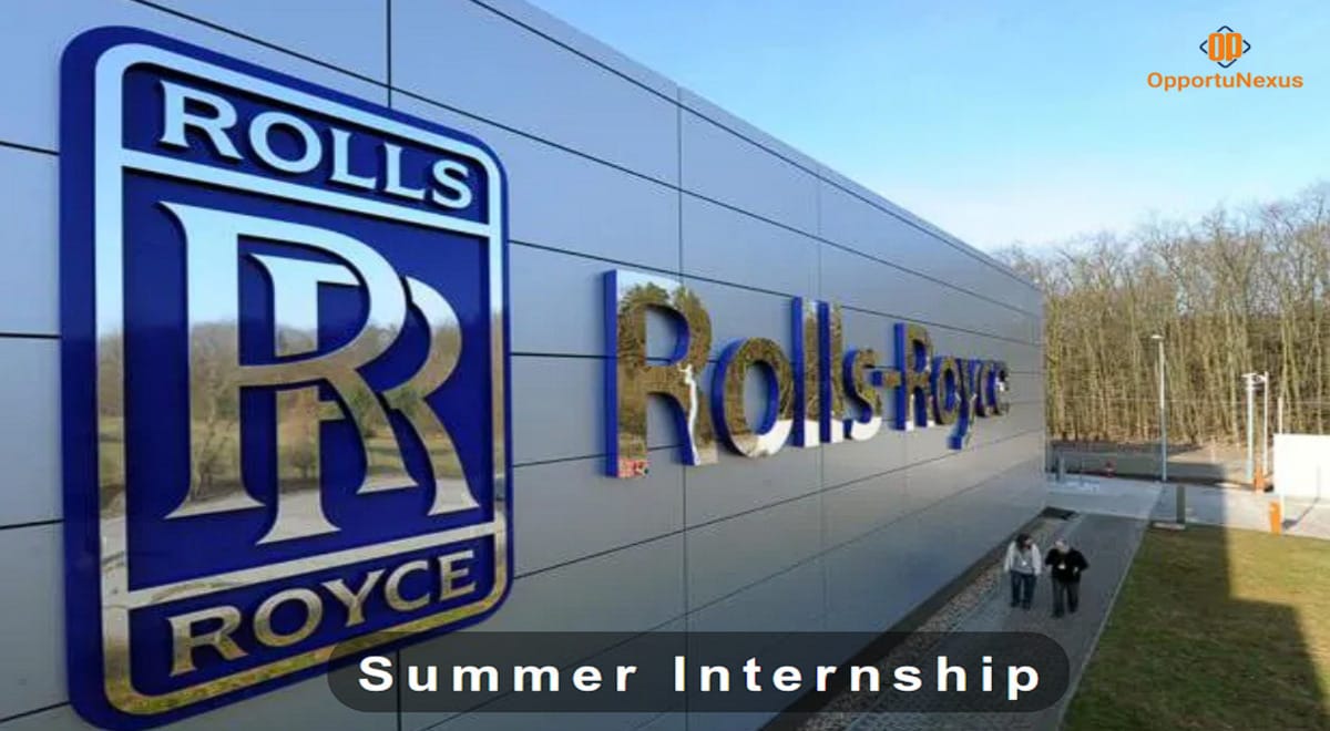 Rolls Royce Internship 2025 – Engineering Project Intern in Pune