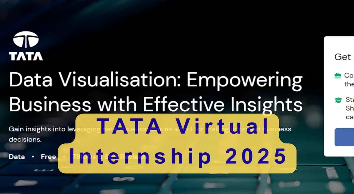 Tata Virtual Internship 2025: Free Online Data Visualisation Program