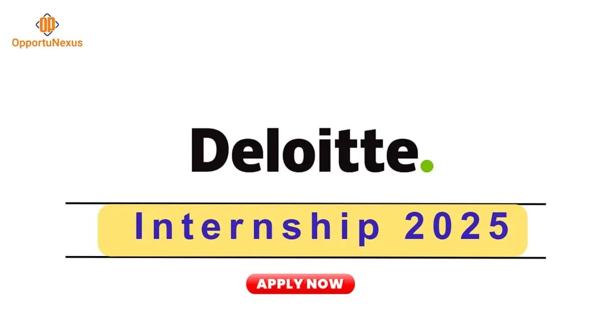 Deloitte Internship 2025 ₹30,000 Monthly Stipend