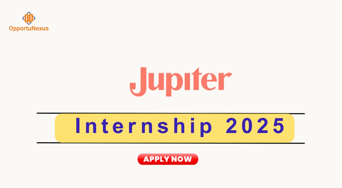 Machine Learning Internship at Jupiter Apply Now!