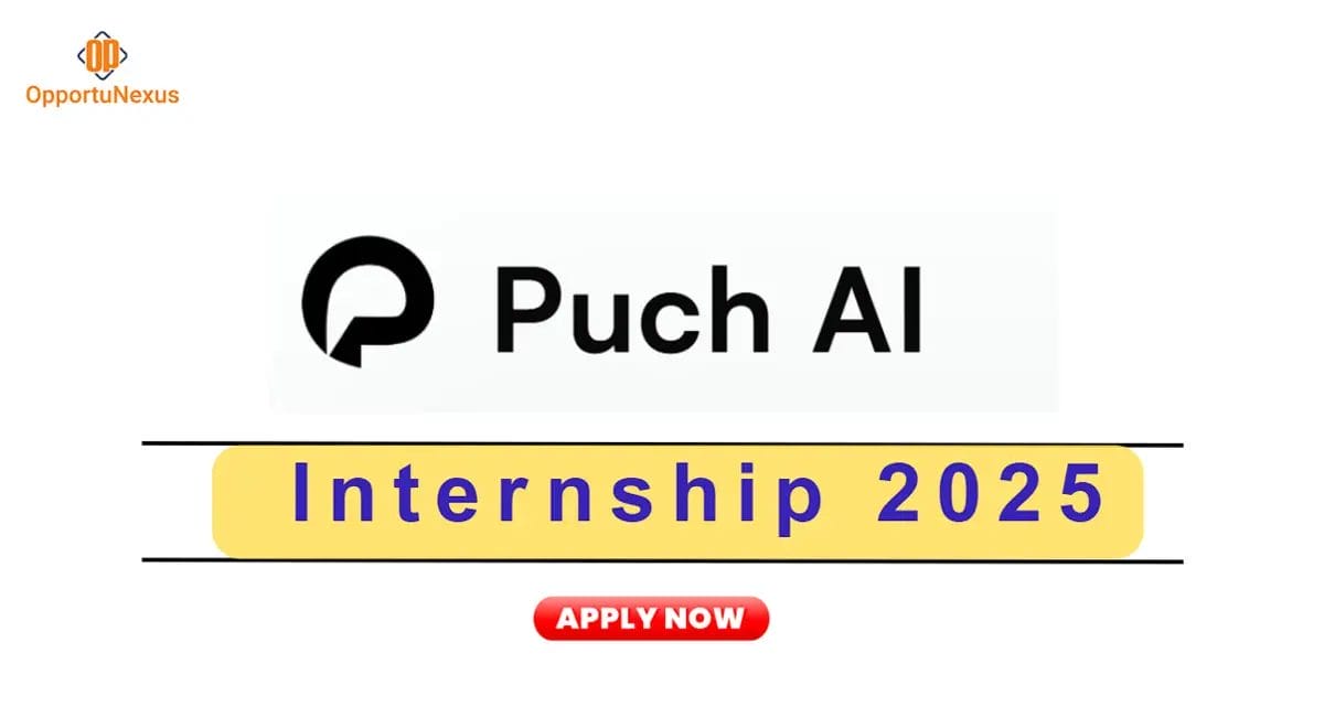 Puch AI Remote Internship 2025 Earn Up to ₹2 LakhMonth in India’s Hottest AI Startup